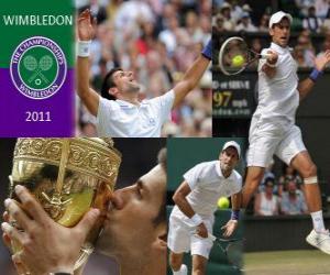 Puzzle 2011 Wimbledon Πρωταθλητής Νόβακ Τζόκοβιτς