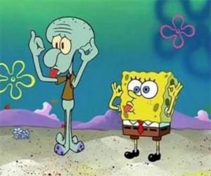 Puzzle Μπομπ Σφουγγαράκης και ο φίλος του, Squidward Tentacles