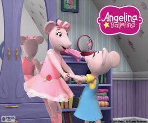 Puzzle Angelina Ballerina και η αγαπημένη αδελφή του Πόλυ