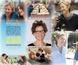 Puzzle Annette Bening, υποψήφια για Όσκαρ το 2011 ως καλύτερη ηθοποιός για Τα Παιδιά Είναι Εντάξει