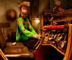 Puzzle Arthur Christmas παρακολουθούν παλιά έλκηθρο