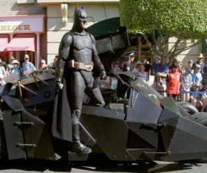 Puzzle Batman στο Batmobile του