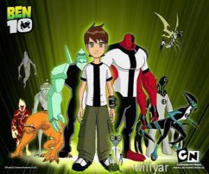 Puzzle Ben 10 και 10 του αρχικού αλλοδαπός