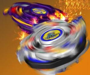 Puzzle Beyblade Tyson, ο μάχεται Σβούρα της Dragoon. Dragoon είναι θηρίο κομμάτι του Tyson