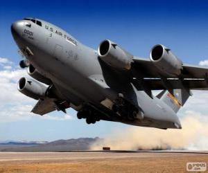 Puzzle Boeing C 17 Globemaster ΙΙΙ στρατιωτικό αεροσκάφος μεταφορών