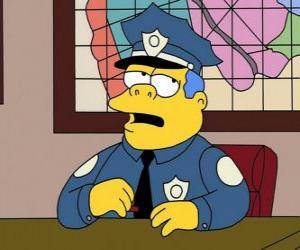 Puzzle Clancy Wiggum - Αρχηγός Wiggum και το γραφείο του