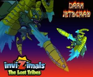 Puzzle Dark Jetcrab. Invizimals The Lost Tribes. Crazy και κουτός πλάσματα που θέλουν να είναι οι αστροναύτες κινούνται με μικρές ρουκέτες