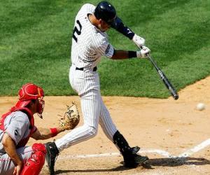 Puzzle Derek Jeter (κουρκούτι) και το άγκιστρο συγκράτησης έτοιμο για εκτόξευση