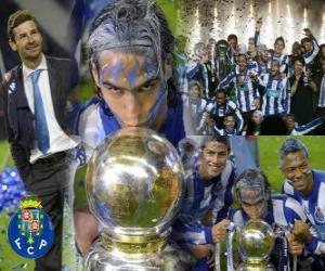 Puzzle FC Porto, η πορτογαλική Λίγκα 2010-11 γιορτή πρωτάθλημα