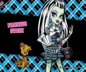 Puzzle Frankie Stein, η κόρη του τέρας του Φρανκενστάιν και η νύφη του είναι 15 ημερών