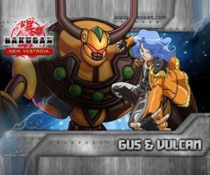 Puzzle Gus και Bakugan Vulcan του