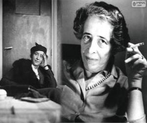 Puzzle Hannah Arendt, μια γερμανικός-αμερικανική πολιτική θεωρητικός