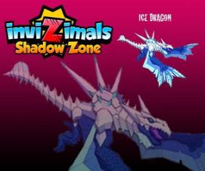 Puzzle Ice Dragon. Invizimals Shadow Zone. Ζει στο παγετώνες της Ανταρκτικής πεδιάδες πάγου, ένα παγωμένο δέρμα τον προστατεύει