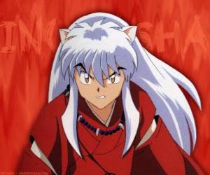 Puzzle InuYasha είναι ο κύριος πρωταγωνιστής της περιπέτειες. Είναι μισή δαίμονας, που γεννήθηκε σε ένα πατέρα δαίμονας σκύλο και μια ανθρώπινη μητέρα