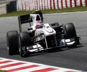 Puzzle Kamui Kobayashi - Sauber BMW - Βαρκελώνη 2010