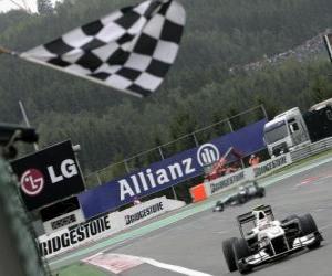 Puzzle Kamui Kobayashi - Sauber - Spa-Francorchamps 2010