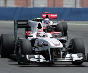 Puzzle Kamui Kobayashi - Sauber - Βαλένθια 2010