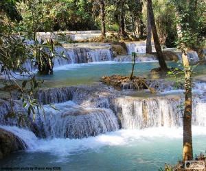 Puzzle Kuang Si Falls, Λάος