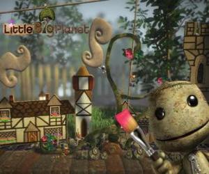 Puzzle LittleBigPlanet, video game, όπου οι χαρακτήρες είναι κούκλες που ονομάζεται Sackboys ή Sackgirls