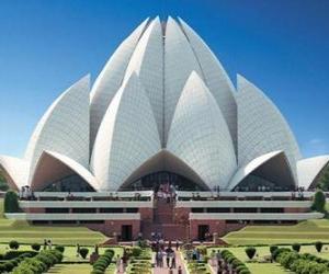 Puzzle Lotus Temple, Μπαχάι Σπίτι Λατρείας στο Δελχί, Ινδία