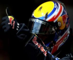 Puzzle Mark Webber - Red Bull - Βαρκελώνη 2010