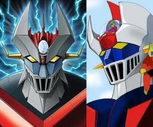 Puzzle Mazinger Z, οι εικόνες του κεφαλιού του Super Robot