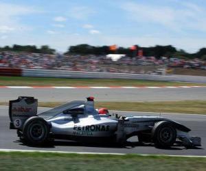 Puzzle Michael Schumacher - Mercedes - Silverstone 2010