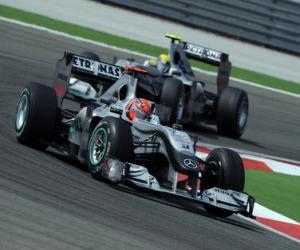 Puzzle Michael Schumacher, Nico Rosberg, Κωνσταντινούπολη 2010