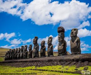 Puzzle Moais von Rapa Nui