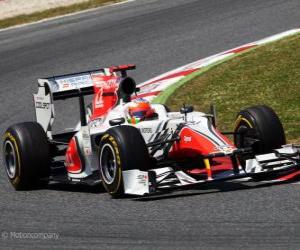 Puzzle Narain Karthikeyan - HRT - Βαρκελώνη 2011