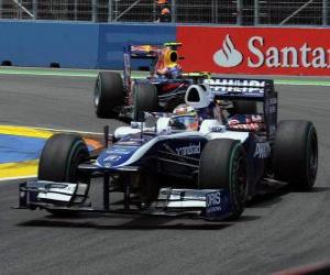 Puzzle Nico Hülkenberg - Williams - Βαλένθια 2010