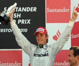 Puzzle Nico Rosberg - GP Mercedes - Silverstone 2010 (Ranked 3η)