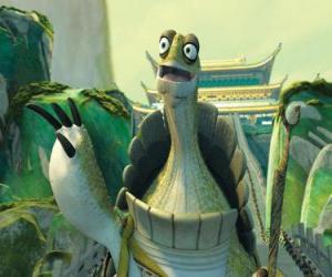 Puzzle Oogway αρχαίου πολεμιστή καταστεί πνευματικός ηγέτης έχει αφιερώσει τη ζωή του για την προστασία των παιδιών και ευάλωτων ανθρώπων.