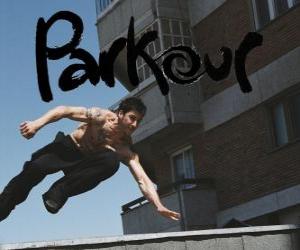 Puzzle Parkour είναι ένας τρόπος προετοιμασίας, το σώμα και το μυαλό με την εκμάθηση πώς να ξεπεραστούν τα εμπόδια με την ταχύτητα και την αποτελεσματικότητα