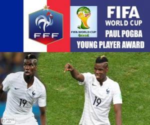 Puzzle Paul Pogba, νεαρός παίκτης βραβείο. Βραζιλία 2014 Παγκόσμιο Κύπελλο ποδοσφαίρου