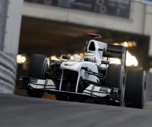 Puzzle Pedro de la Rosa - Sauber BMW - Monte-Carlo 2010