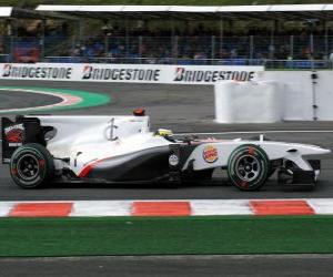 Puzzle Pedro de la Rosa - Sauber - Spa-Francorchamps 2010