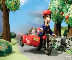 Puzzle Postman Pat με μοτοσικλέτα του