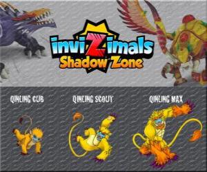 Puzzle Qinling Cub, Qinling Scout, Qinling Max. Invizimals Shadow Zone. Αυτή η γενναία και απερίσκεπτη μαϊμού ζει στα βουνά της Κίνας