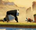 Kung Fu Panda σε έναν από τους προπονητές και ο πλοίαρχος Fu Shifu