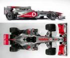 Αεροφωτογραφία πλευρά της McLaren MP4-25