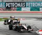 Karun Chandhok, Bruno Senna - HRT - Sepang 2010