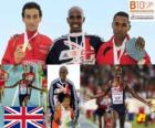 Mo Farah 5000μ πρωταθλητής, ο Ιησούς την Ισπανία και Hayle Ibrahimov (2η και 3η) του Ευρωπαϊκού Πρωταθλήματος Στίβου της Βαρκελώνης 2010