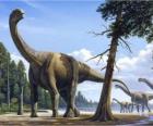 Camarasaurus στο τοπίο