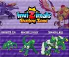 Crocorilla Cub, Crocorilla Scout, Crocorilla Max. Invizimals Shadow Zone. Ένα ισχυρό νυχτερινό πλάσμα που ζει σε λίμνες της Αφρικής