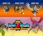 Crooky Cub, Crooky Scout, Crooky Max. Invizimals Shadow Zone. Invizimal εγωιστικό, χειραγώγησης και άπληστοι, πολύ τρελός για το σπινθήρες