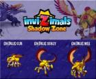 Goldbug Cub, Goldbug Scout, Goldbug Max. Invizimals Shadow Zone. Χρυσή σκαθάρι προέρχεται από την αρχαία Αίγυπτο των Φαραώ. Invizimal γρήγορα και σκληρά