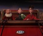 Arthur Christmas, Grand-Σάντα και Μπριόνι στο παλιό έλκηθρο έτοιμος να διανείμετε το τελευταίο δώρο