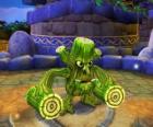 Skylander Stump Smash, το πλάσμα σφυρί έχει ξύλινα κούτσουρα αντί για όπλα. Skylanders ζωή