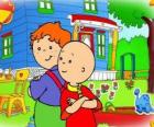 Caillou με τον φίλο του Leo